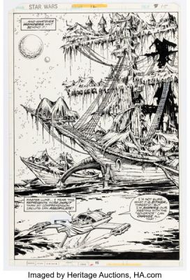 Carmine Infantino and Terry Austin Star Wars #12 Splash Page 9 Original Art (Marvel, 1978). | Heritage