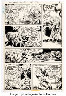 Nestor Redondo Swamp Thing #14 Story Page 9 Original Art (DC, 1975). | Heritage