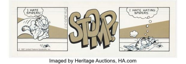 Jim Davis Garfield Daily Comic Strip Original Art dated 2-17-87 (United Feature Syndicate, 1987). | Heritage