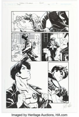 Freddie Williams II Robin #163 Story Page 6 Original Art (DC, 2007). | Heritage