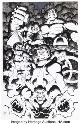 Nathan Stockman - The Sinister Six Specialty Illustration Original Art (c. 2010s-2020s).