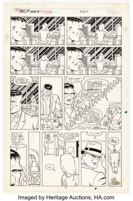 Marshall Rogers and Dan Adkins Marvel Comics Presents #38 Hulk / Joe Fixit Story Page 8 Original Art (Marvel, 1989). | Heritage