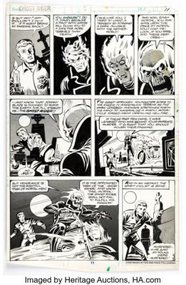 Don Perlin Ghost Rider #37 Story Page 11 Original Art (Marvel, 1979).
