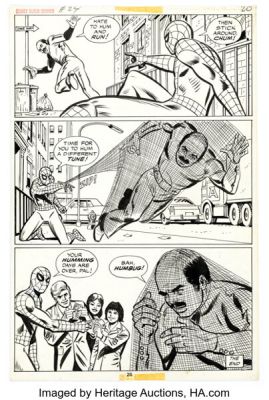 Win Mortimer and Mike Esposito Spidey Super Stories #24 "Humbugged!" Story Page 6 Original Art (Marvel, 1977). | Heritage