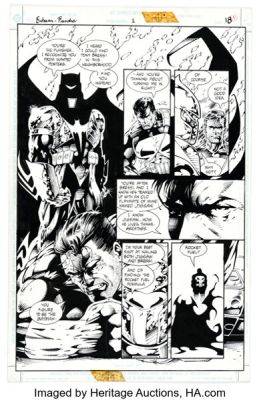 Barry Kitson and James Pascoe Batman / Punisher: Lake of Fire Story Page 18 Original Art (DC, 1994).
