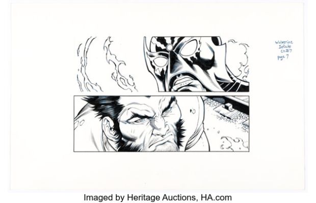 Scott Hanna [Paco Diaz printed lines] Wolverine: Japan‘s Most Wanted Chapter Seven Screen 7 Original Art (Marvel, 2013).