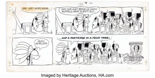 Tom Ryan Tumbleweeds Sunday Comic Strip Original Art (United Feature Syndicate, undated).