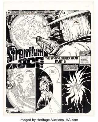 Carlos Ezquerra 2000 AD #186 Strontium Dog Story Page 1 Original Art (IPC/Fleetway, 1980). | Heritage