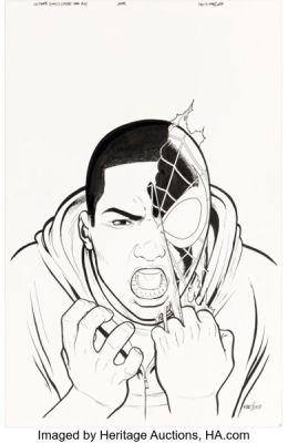 David Marquez Ultimate Comics Spider-Man #25 Cover Original Art (Marvel, 2013).