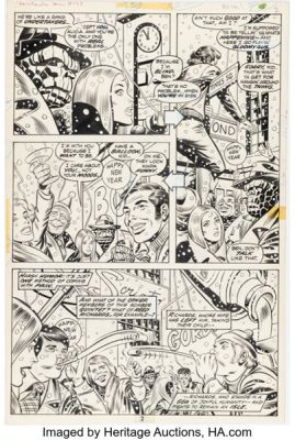 Ramona Fradon and Joe Sinnott Fantastic Four #133 Story Page 17 Original Art (Marvel, 1973). | Heritage