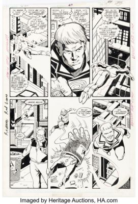 Keith Giffen, Ty Templeton, and others Justice League America #27 Story Page 8 Original Art (DC, 1989). | Heritage