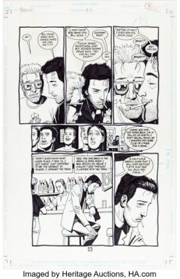 Steve Dillon Preacher #31 Story Page 11 Original Art (DC/Vertigo, 1997). | Heritage