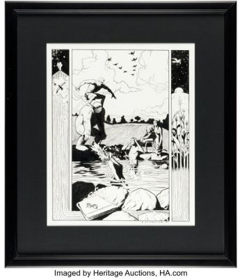 Paul Chadwick Concrete, No Sweat Print Illustration Original Art (Dark Horse, 1989). | Heritage