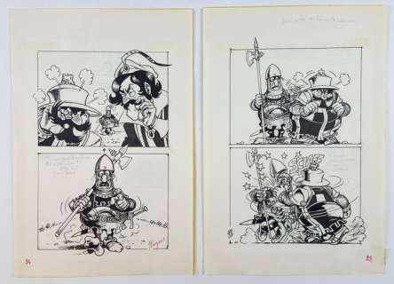 Magnus, La Compagnia Della Forca - 2x Tavole Originali - Page volante - (1978) | Catawiki