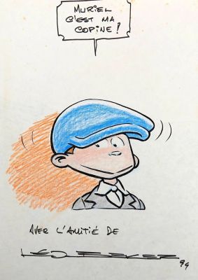 Becker Leo Louison... | Lot 37 - BECKER Leo Louison Cresson Dédicace couleur représentant... | Vermot et Associés