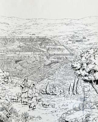 Henin | Lot 331 : Henin / Les voyages d’Alix. Couverture originale de l’album T14… | Dagoty