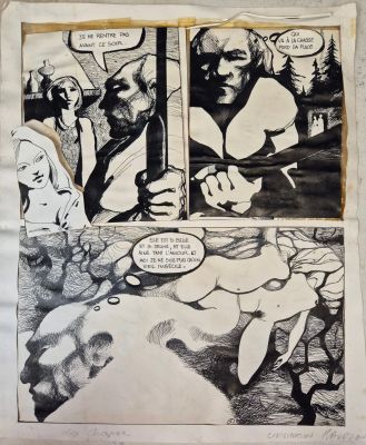 [Bd] Baudoin Edmond... | [BD] BAUDOIN Edmond (né en 1942) Planche originale... | Nice Enchères