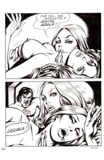 Zora la Vampira n. 13 - tavola originale "Il castello delle rose nere" - Romanini - Loose page - (1974) | Catawiki