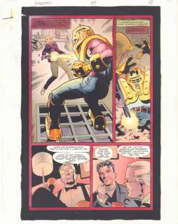 John Kalisz, Steve Yeowell, Wade Von Grawbadger - Starman #47 P.10 Color Guide Art - Hope O‘Dare Action - 1998