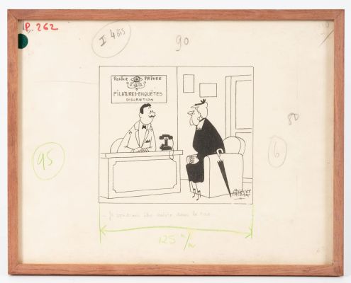 Jacques Faizant... | Lot 3 - Jacques FAIZANT (1918-2006) Je voudrais être suivie... | Drouot Estimations