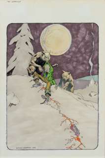 Bernie Wrightson signed original published painting from The Monsters: Color the Creature Book. | Profiles in History