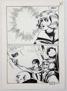 Gesebel n. 4 - Tavola Originale "La Notte Dei Pipistrelli" - Loose page - (1966) | Catawiki