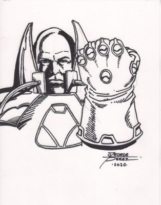 Infinity Gauntlet X Crisis x Lex Luthor by George Perez | eBay US