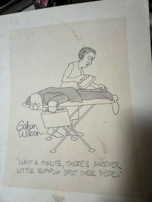 Sale! Gahan Wilson "Wait a Minute" original art cartoon ink signed published ’78 | eBay US (Buy It Now)
