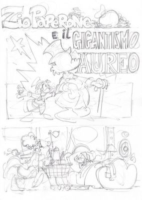 GIORGIO CAVAZZANO Tavola Disney Zio Paperone e il gigantismo aureo p.1 bozzetto | eBay Europe (Buy It Now)