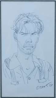 Jean-Pierre GIBRAT - 1997 Dessin à la mine de plomb "Mattéo" … | Laval Enchères