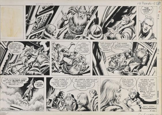 Raboy, Mac (1914-1967) Flash... | RABOY, Mac (1914-1967) Flash Gordon, Sunday page du... | Coutau Bégarie