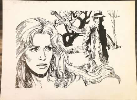 Sergio Zaniboni - "Omicidio al parco" Illustrazione Originale (Master Of Drawing) - Loose page | Catawiki