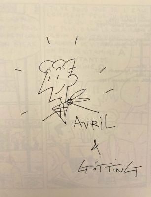 Avril Dédicace Sur... | Lot 67 - AVRIL Dédicace sur l’album Le chemin des trois places... | Vermot et Associés