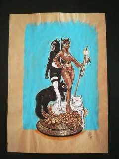 Keramidas, Nicolas - Dessin original couleur - Projet de statuette - Luuna - (2015) | Catawiki