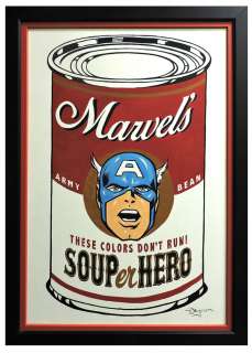 SOUPer Hero - Captain America Original Painting by Tim Rogerson | Diamond Galleries