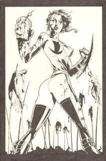 Jason Johnson - razor sexy carnage pin-up - signed