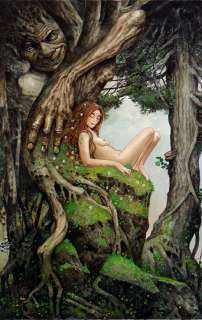 Larry Macdougall - ‘the forest god‘ painting (over 18 years old to view! )