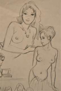 Les archives de J.F. Charles - Crayonné original - Défilé en lingerie - Etude - Loose page | Catawiki