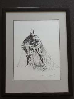 dark knight - John Bolton SIGNED Original Batman DC Comic Art Sketch ~ Saga of the Dark Knight - First edition | Catawiki