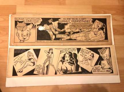 Gill Fox - Original Comic Art - WW2 Era Comic Strip - Bernie Blood - First edition | Catawiki