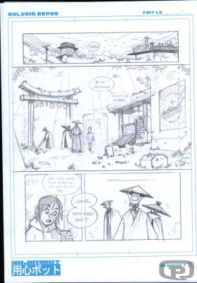 Sylvain Repos | Yojimbot, Volume 1, Storyboard Page 100 - Original Artwork by Sylvain Repos | Pulp’s Art