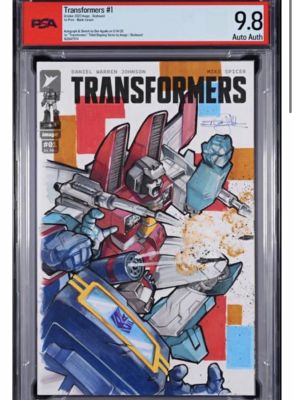 Transformers #1 PSA 9.8 Sketch Cover by Don Aguillo | Raremarq (Buy It Now)