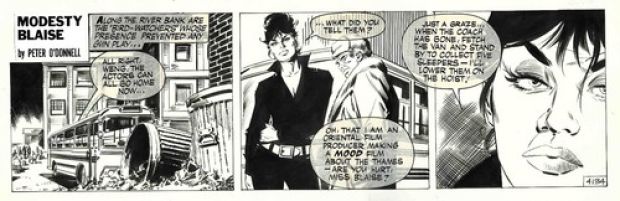 ORIGINAL PAGE - MODESTY BLAISE #4134 - ENRIC BADIA ROMERO - DAILY STRIP - ART | eBay Europe