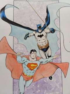 Batman, Superman - Barry Kitson - commission Batman Superman couleur - First edition - (2018) | Catawiki