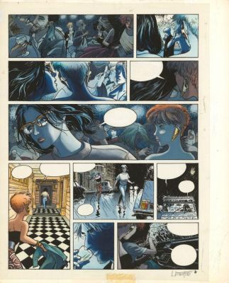 Laurent Vicomte | Bleu de mise en couleur pour la planche n°04 - L’Appel - Sasmira | Daniel Maghen