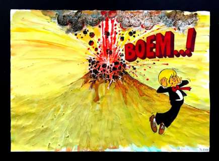 Kruis, Jan - Origineel schilderij - Sjors en Sjimmie - (1970) | Catawiki