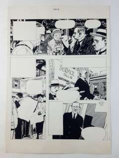 Attilio Micheluzzi - Tav. Origin. n. 2 "Americani: Woodrow Wilson" - Loose page | Catawiki