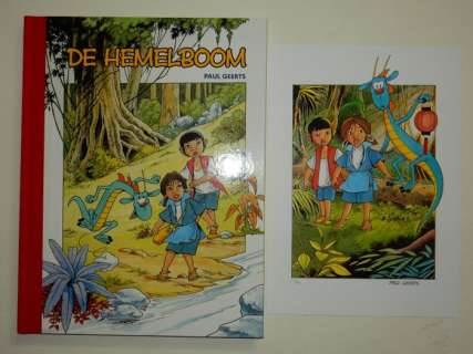Geerts, Paul | Mo en Jade - De hemelboom - Oplage: 60 ex. - Met opdrachttekening Paul Geerts + prent - Cartonné - EO - (2006) | Catawiki