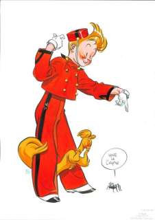 Severin, Al - Dessin original couleur - Spirou et Spip - Spirou et Fantasio - (2015) | Catawiki