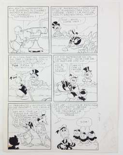 G. B. Carpi, Topolino n. 492 - Tavola Originale "Zio Paperone e lo Scudo dello Sceicco" - Loose page - First edition - (1965) | Catawiki